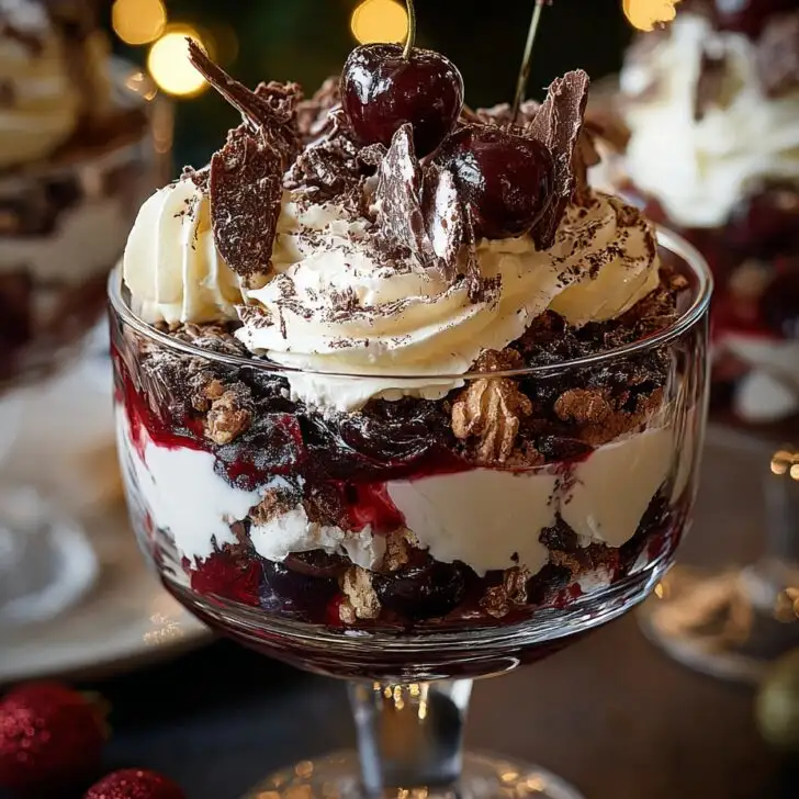 Black Forest Trifle for Christmas Dessert