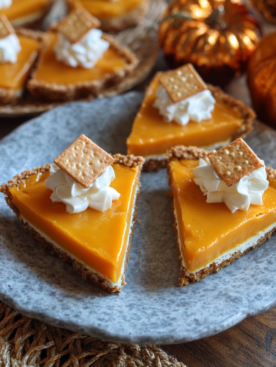 Cheese & Cracker Pumpkin Pies