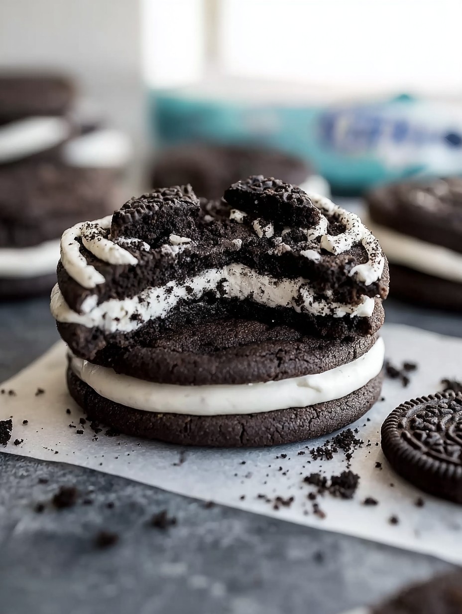 Chocolate Oreo Crumbl Cookie