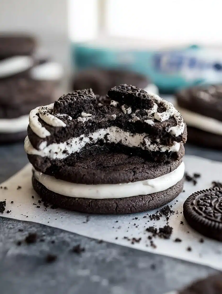 Chocolate Oreo Crumbl Cookie