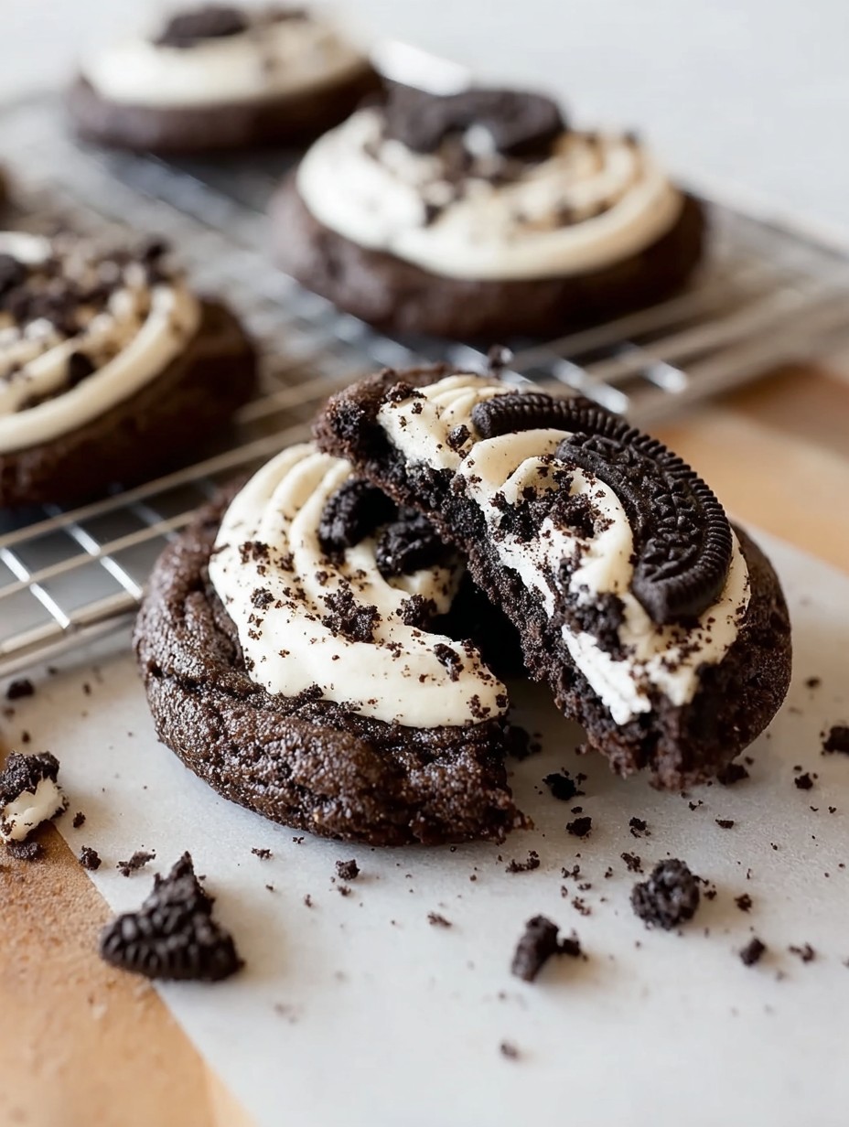 Chocolate Oreo Crumbl Cookie