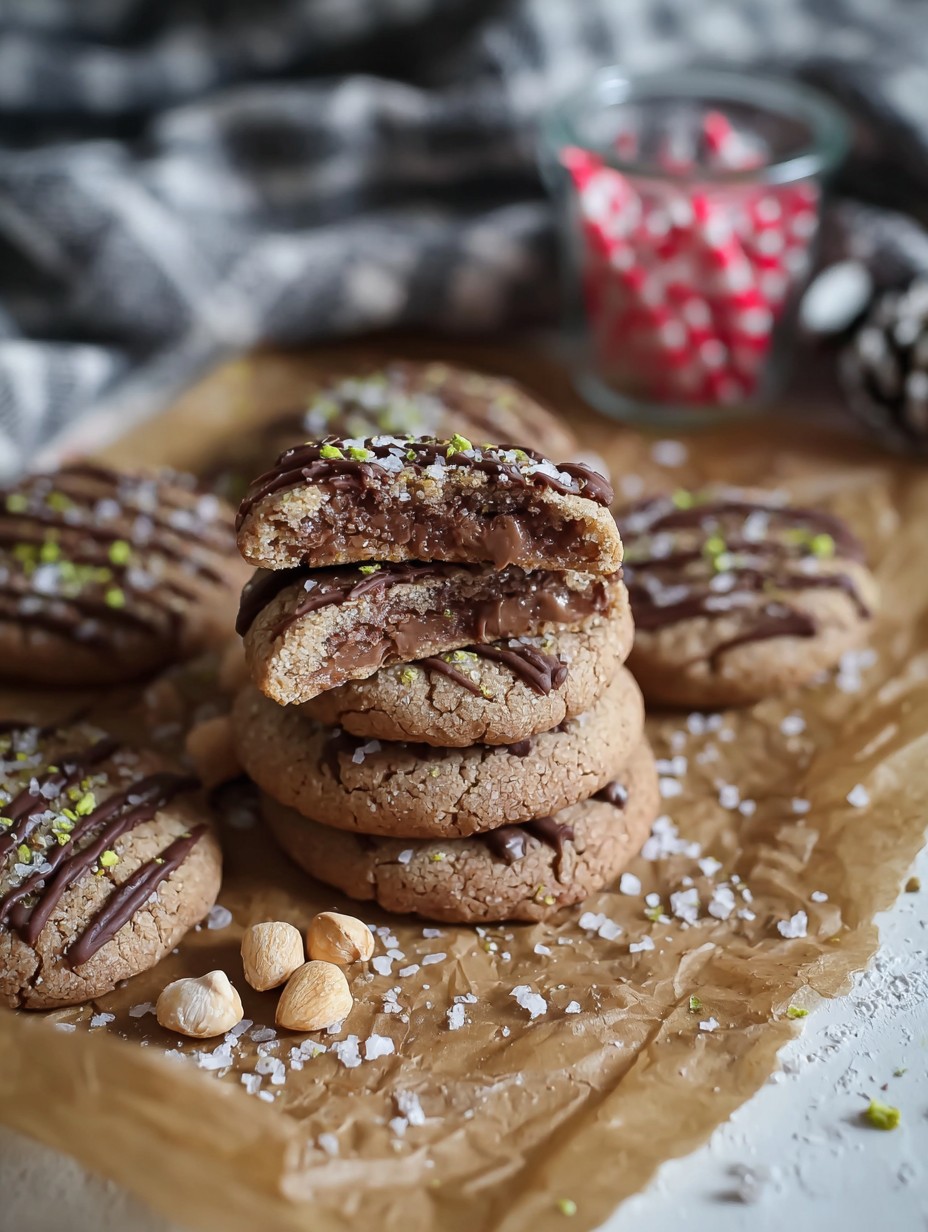 Christmas Hazelnut Sea Salt Cookies