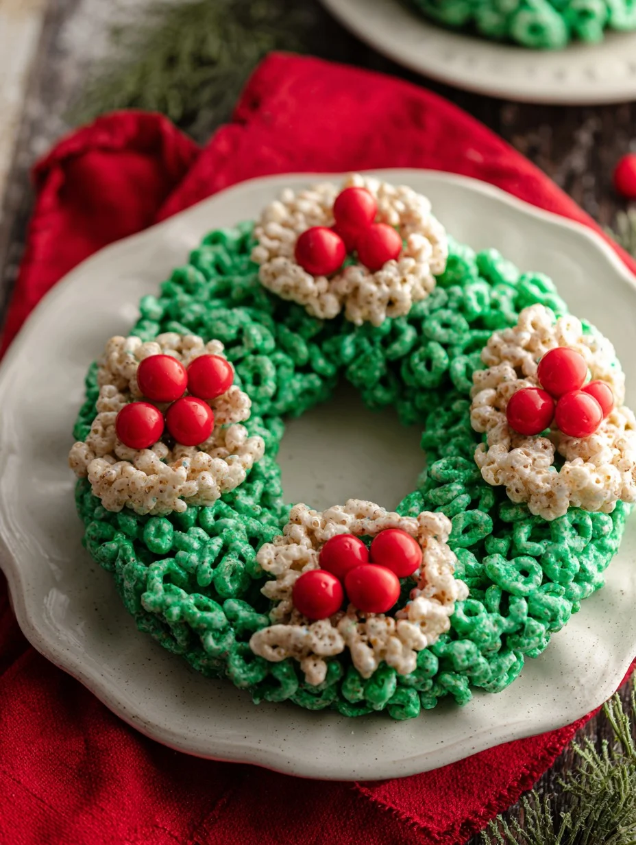 Christmas Rice Krispies Wreath