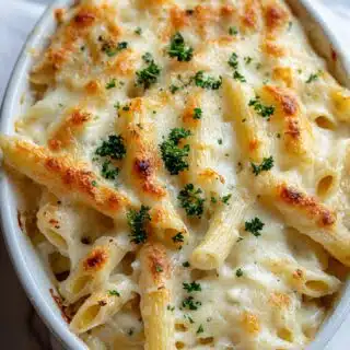 cottage cheese alfredo pasta bake