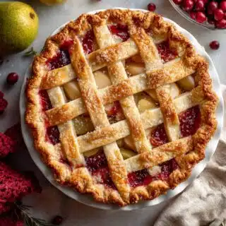 cranberry pear pie