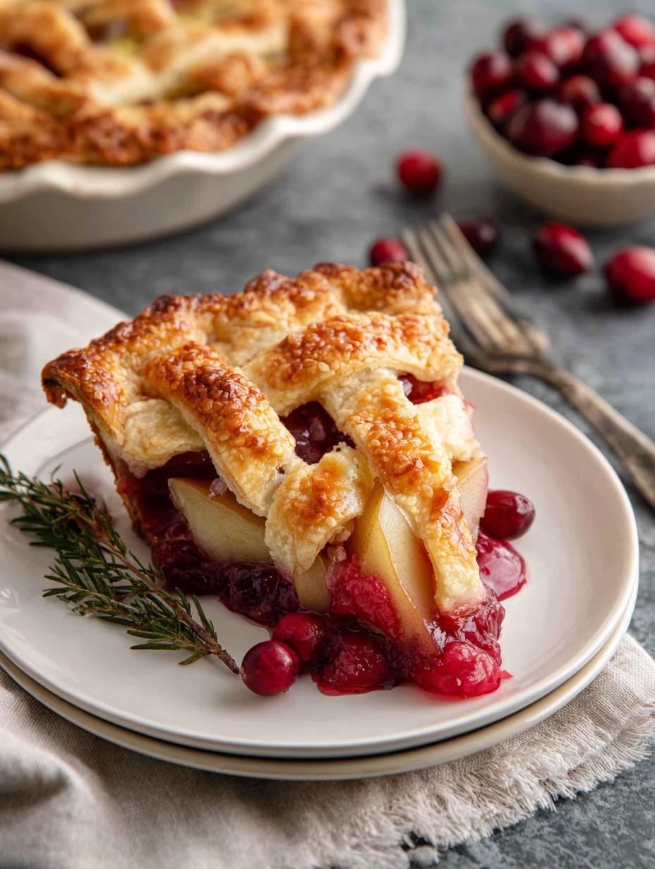 Cranberry Pear Pie