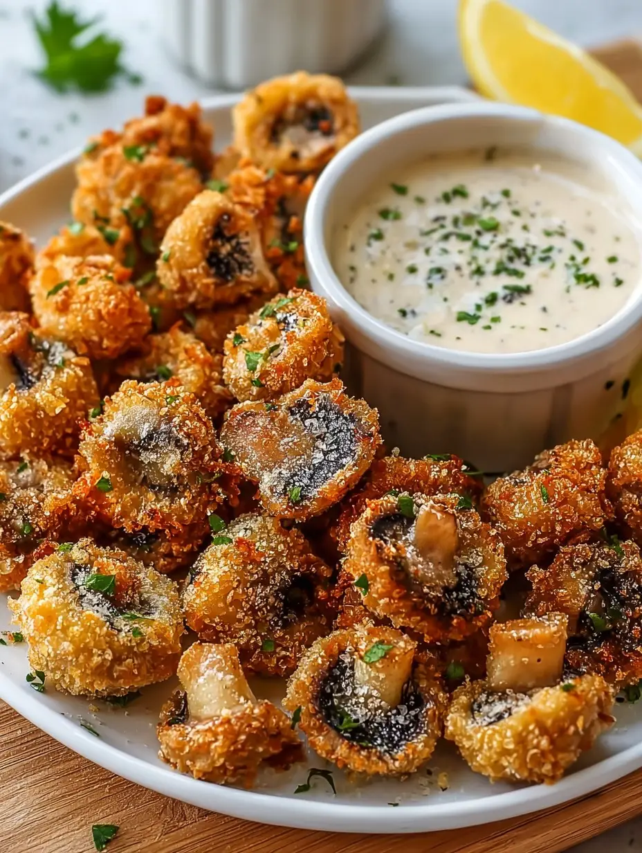 Crispy Ranch-Breaded Mushrooms