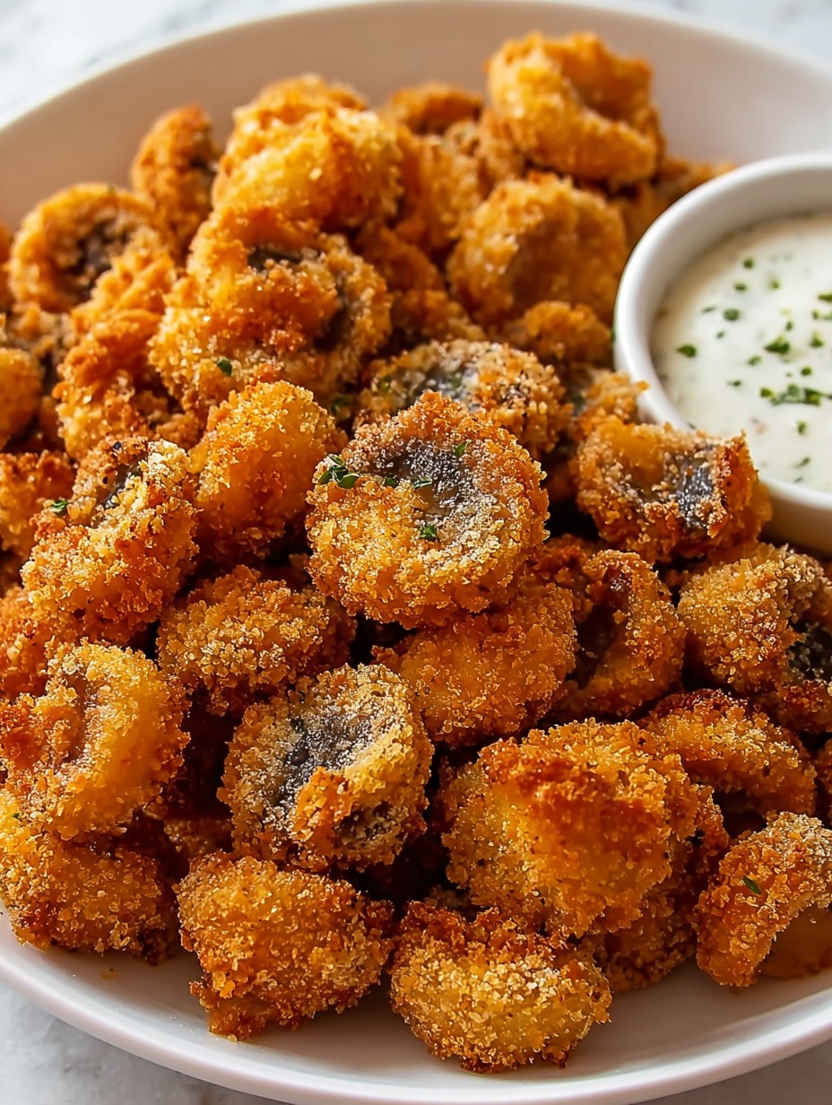 Crispy Ranch-Breaded Mushrooms