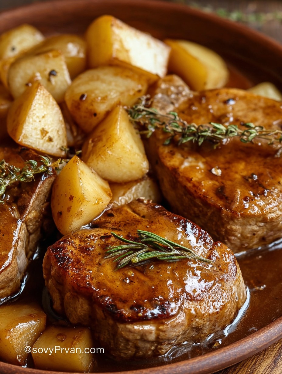 Crock Pot Apple Pork Chops