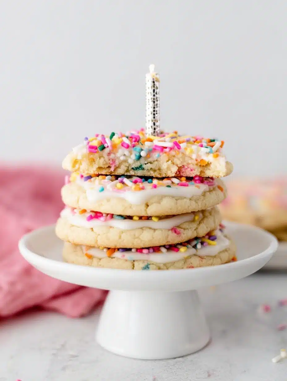 Crumbl Birthday Cake Cookie Copycat