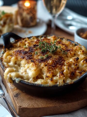 Decadent French Onion Soup Mac & Cheese Comfort Bowl