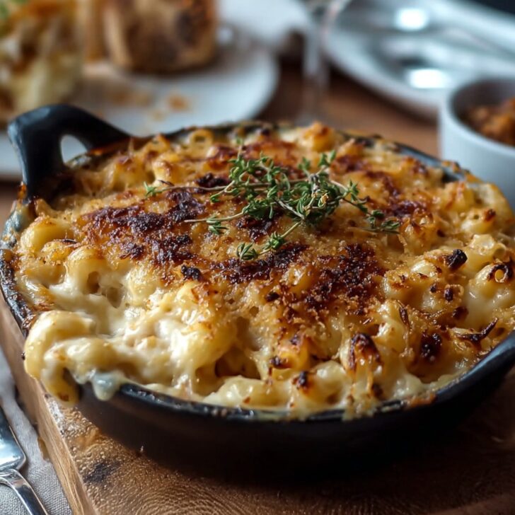 Decadent French Onion Soup Mac & Cheese Comfort Bowl