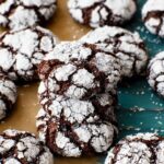 double chocolate crinkle cookies