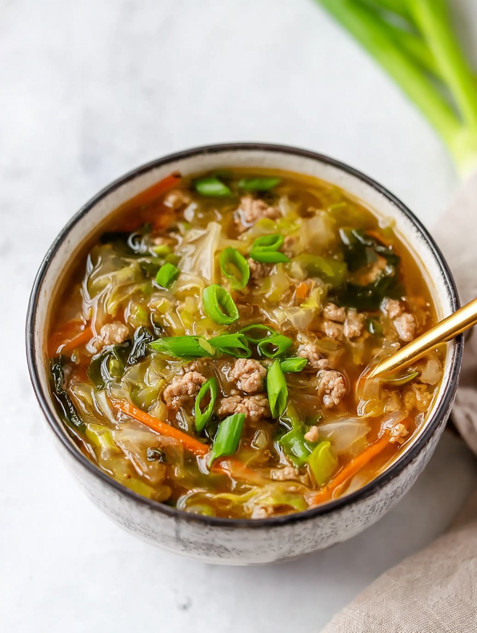 Easy Egg Roll Soup (gluten free)