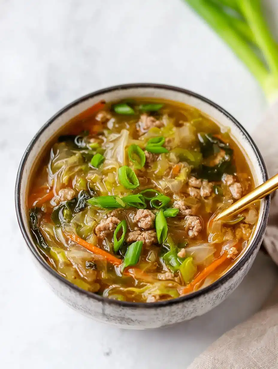 Easy Egg Roll Soup (gluten free)