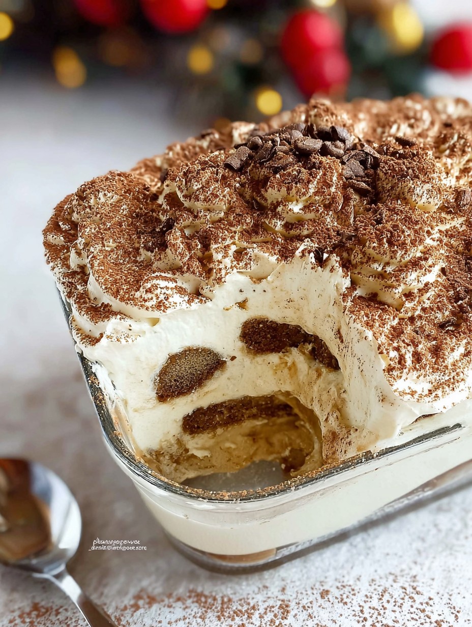 Easy Gingerbread Tiramisu Christmas Dessert