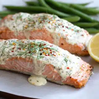 easy sour cream baked salmon