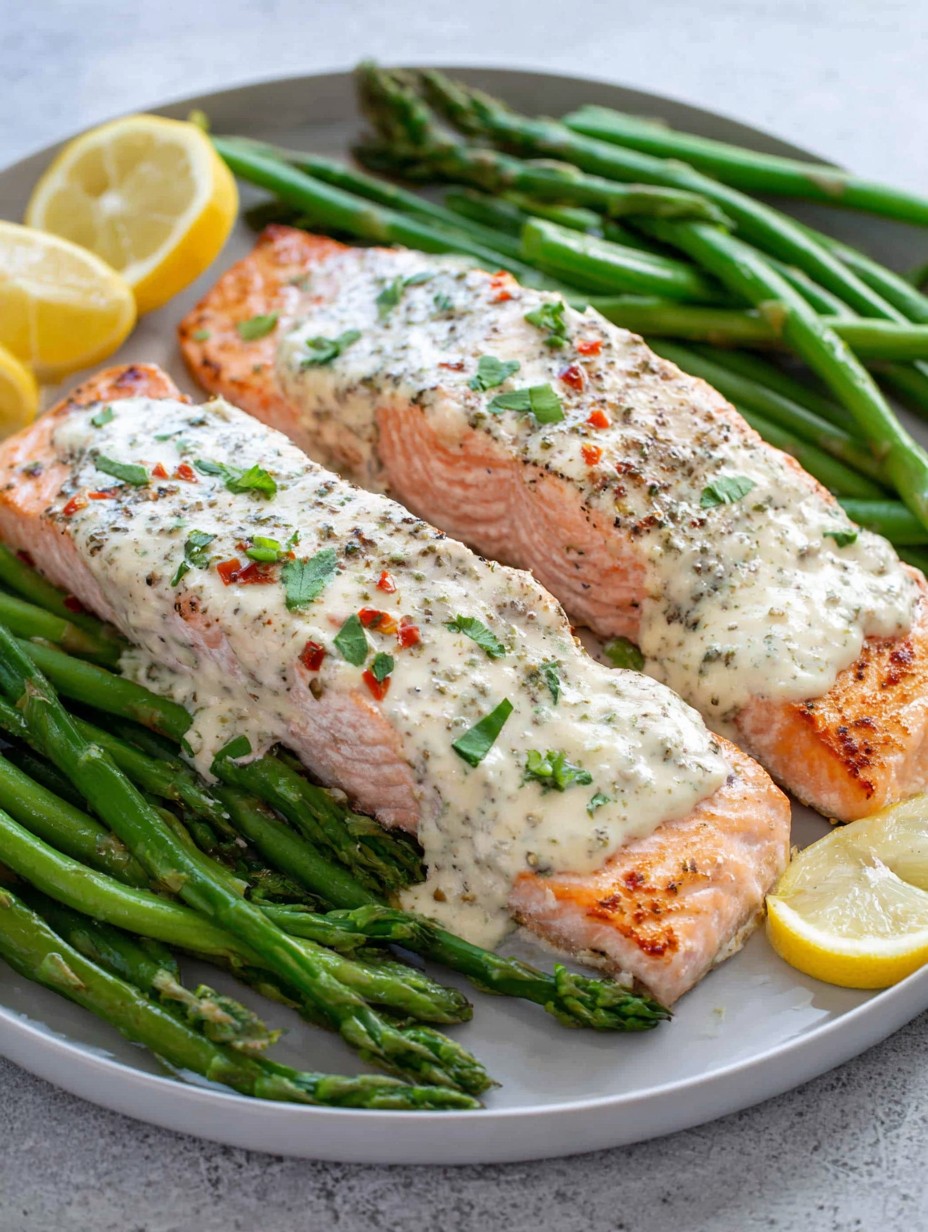 Easy Sour Cream Baked Salmon