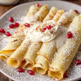 eggnog crepes