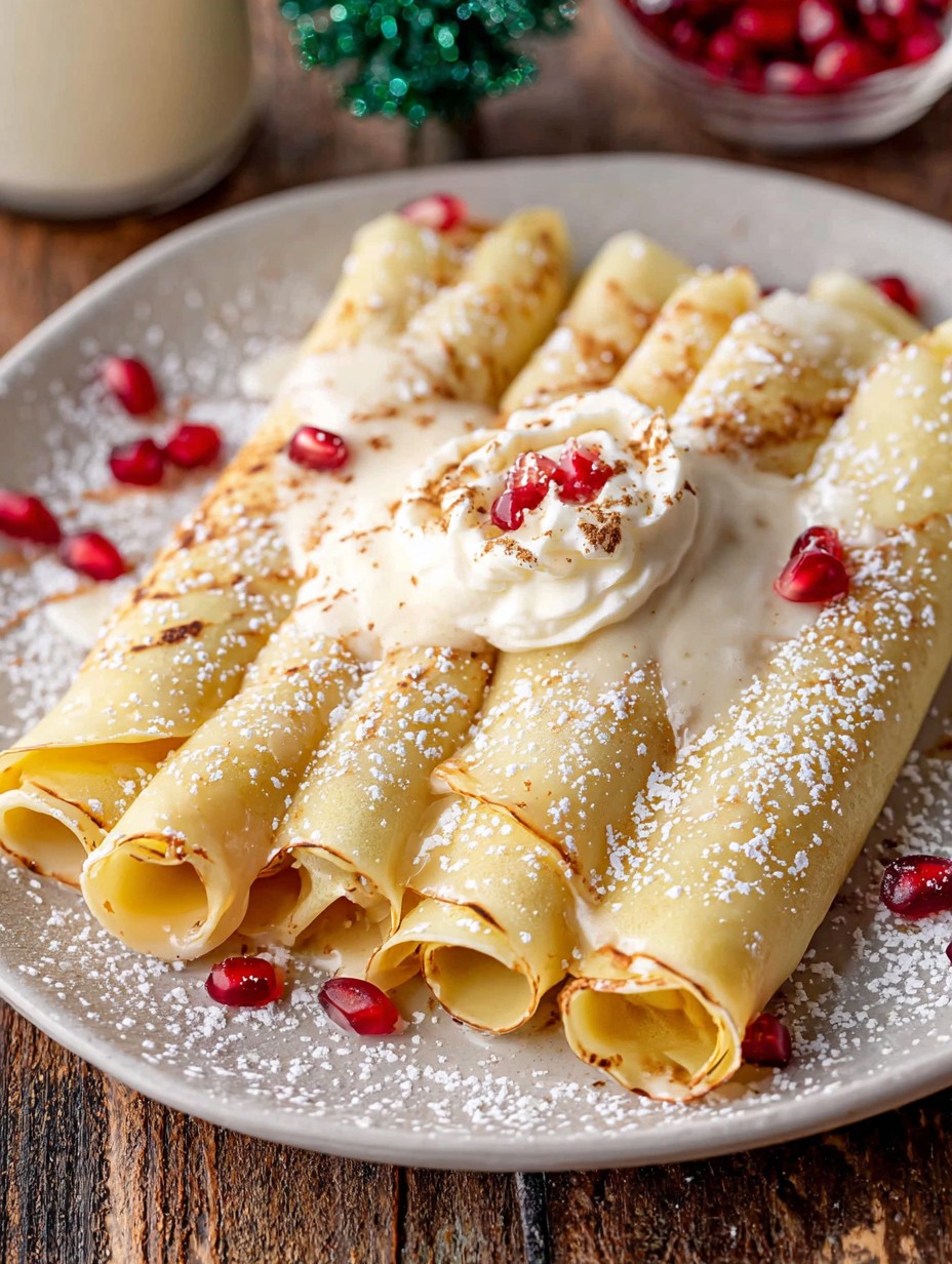 Eggnog Crepes