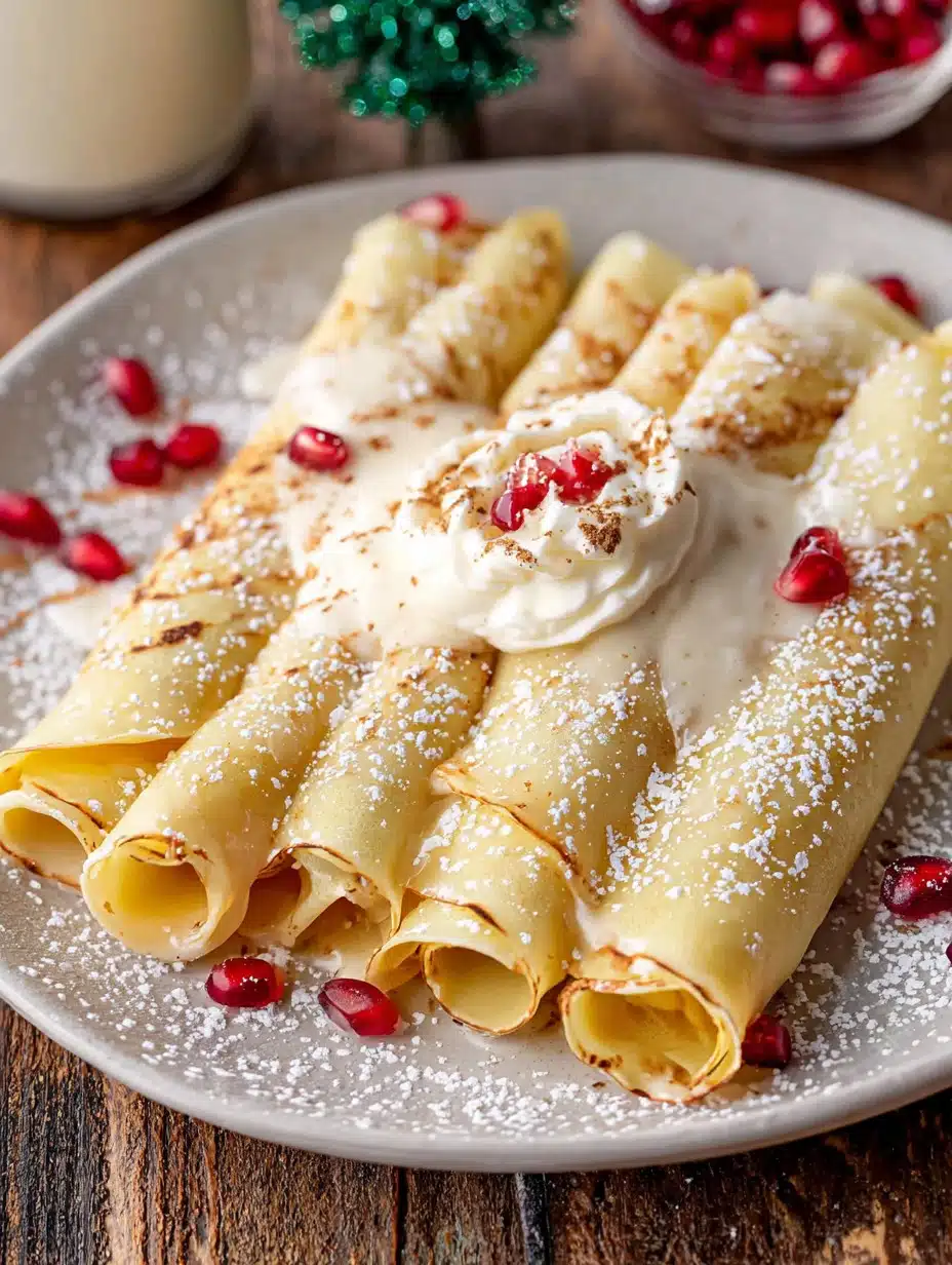 Eggnog Crepes