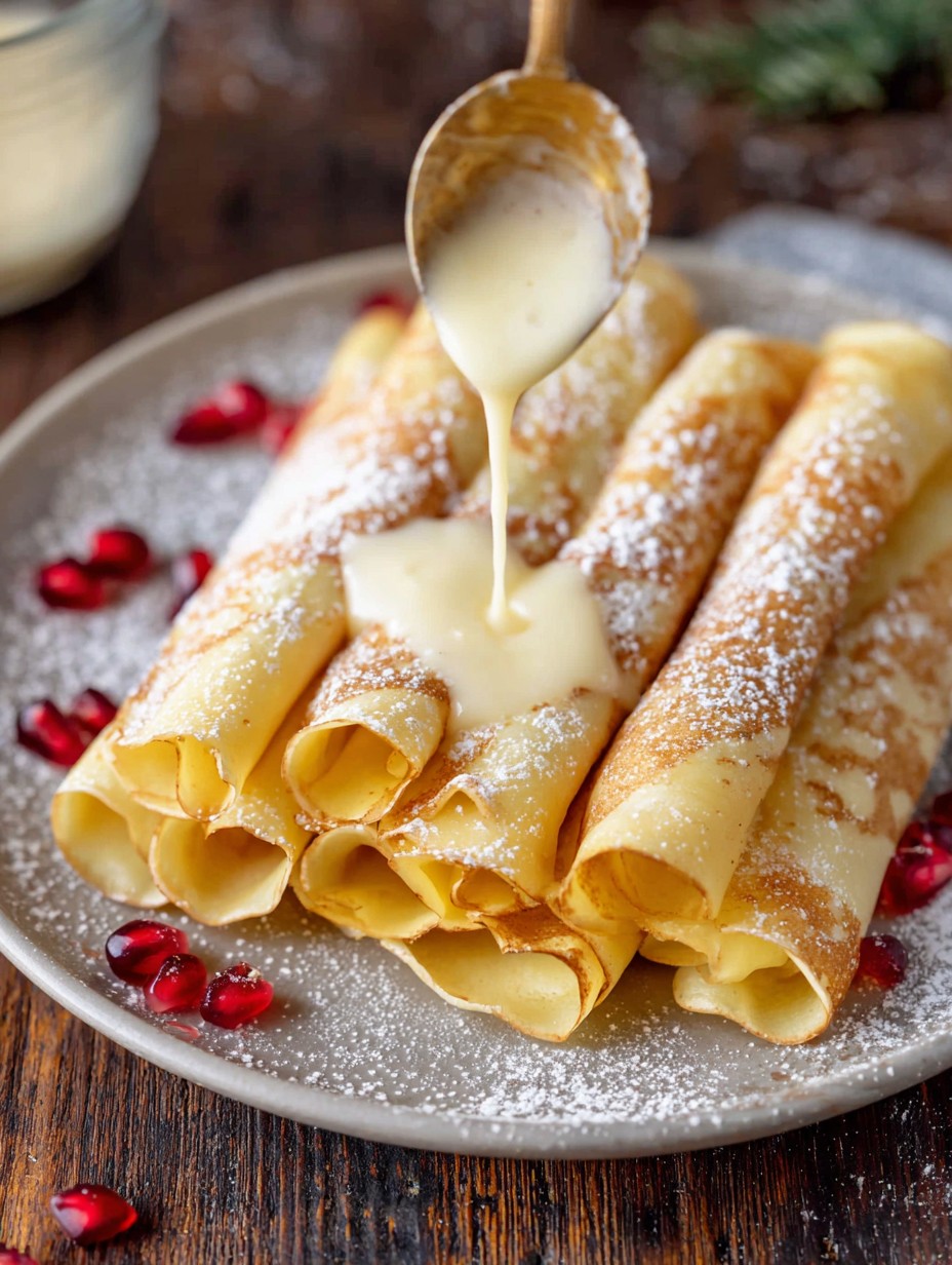 Eggnog Crepes