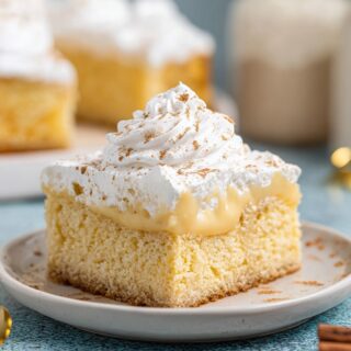 eggnog poke cake