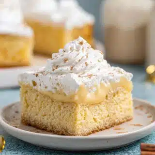 eggnog poke cake