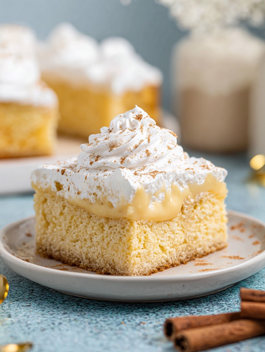 Eggnog Poke Cake