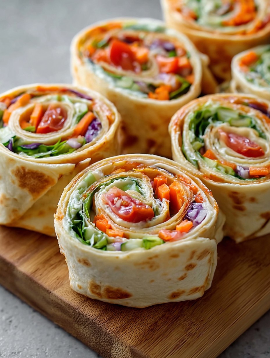 Fresh Vegetable Tortilla Roll Ups