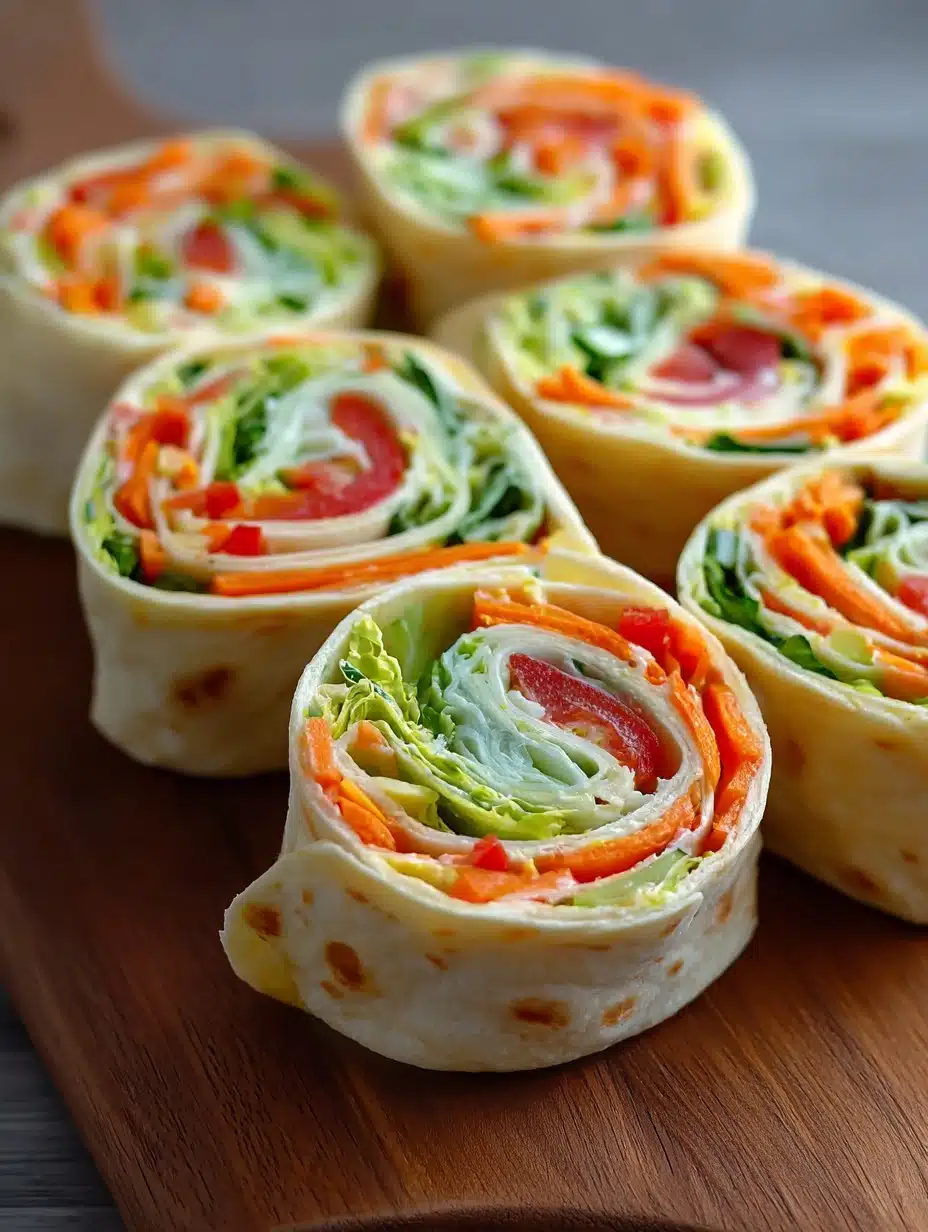 Fresh Vegetable Tortilla Roll Ups