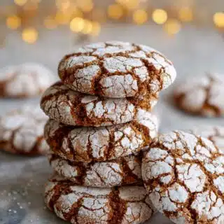 gingerbread crinkle cookies