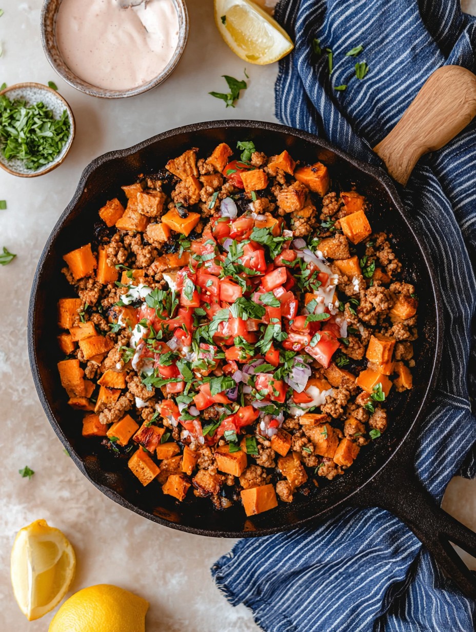 Ground Turkey Sweet Potato Skillet