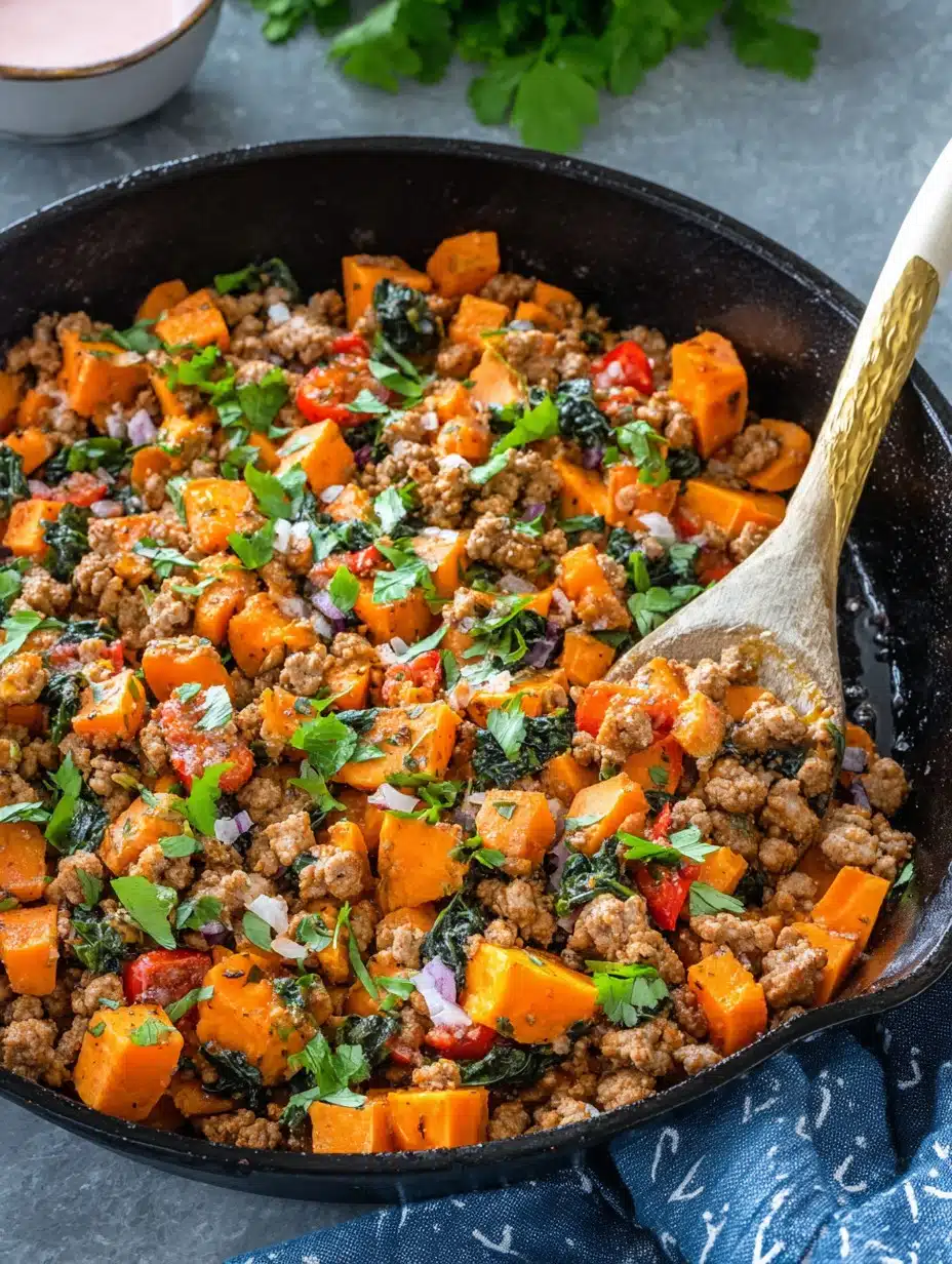 Ground Turkey Sweet Potato Skillet