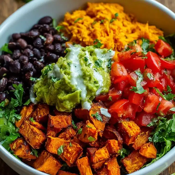 Healthy Sweet Potato Burrito Bowl