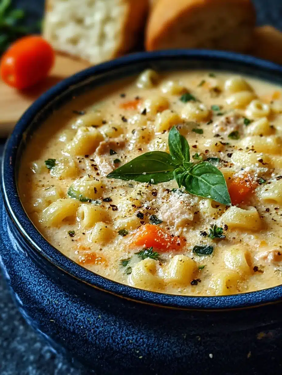 Hearty Creamy Ditalini Soup for Chilly Nights