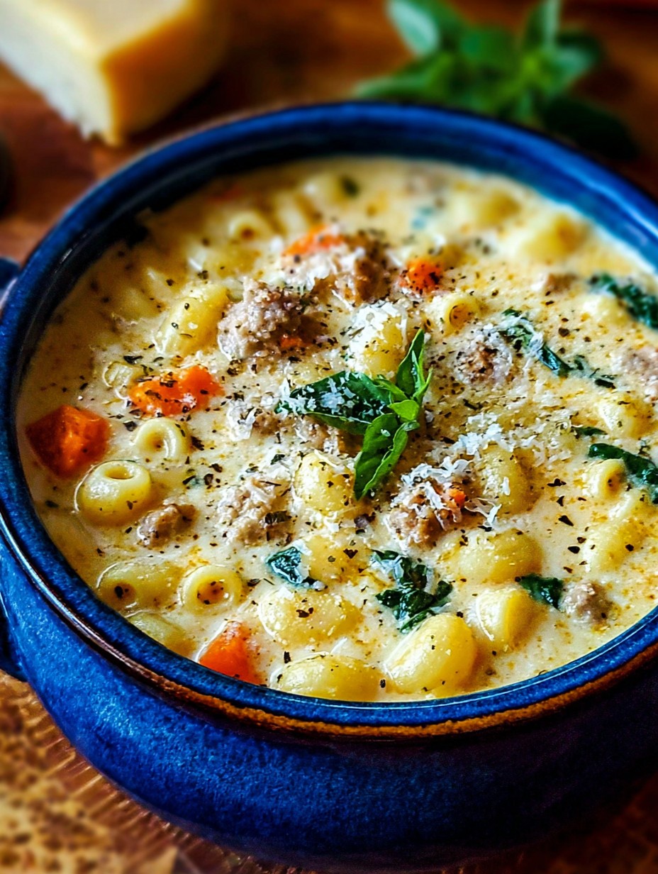 Hearty Creamy Ditalini Soup for Chilly Nights