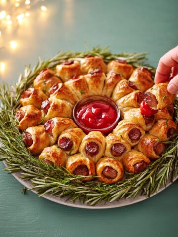Holiday Pigs in a Blanket Wreath