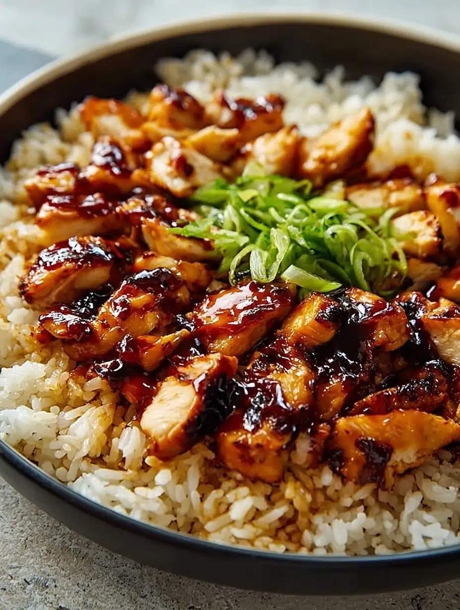 Honey BBQ Chicken Rice