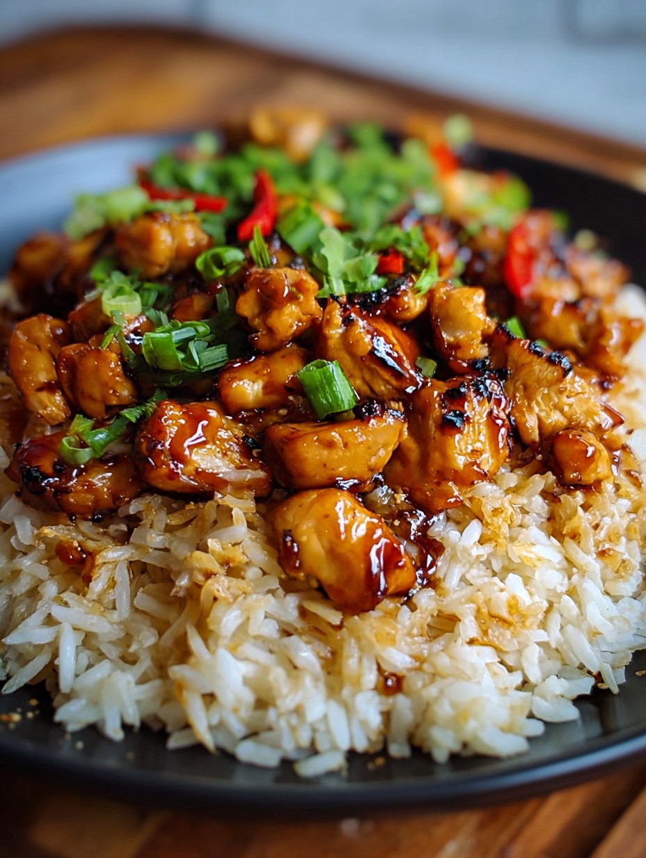 Honey BBQ Chicken Rice