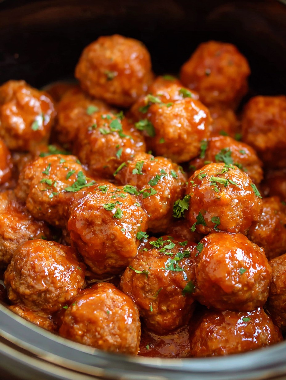 Honey Buffalo Crockpot Meatballs