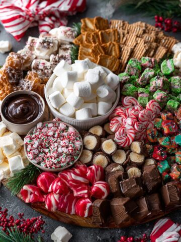 Old-Fashioned Christmas Candy Dessert Board