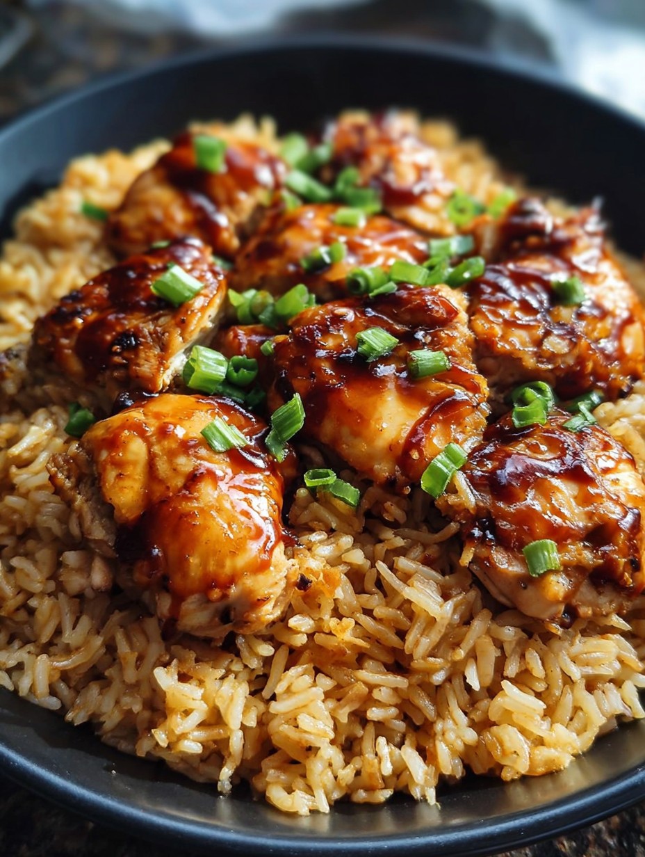 One-Pan Honey BBQ Chicken Rice