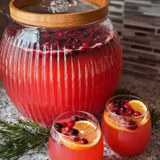 orange cranberry holiday punch
