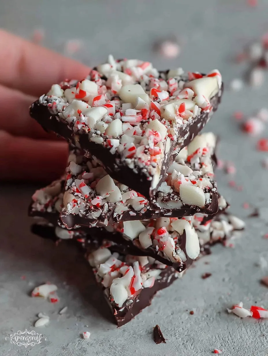 Peppermint Crunch Chocolate Bars