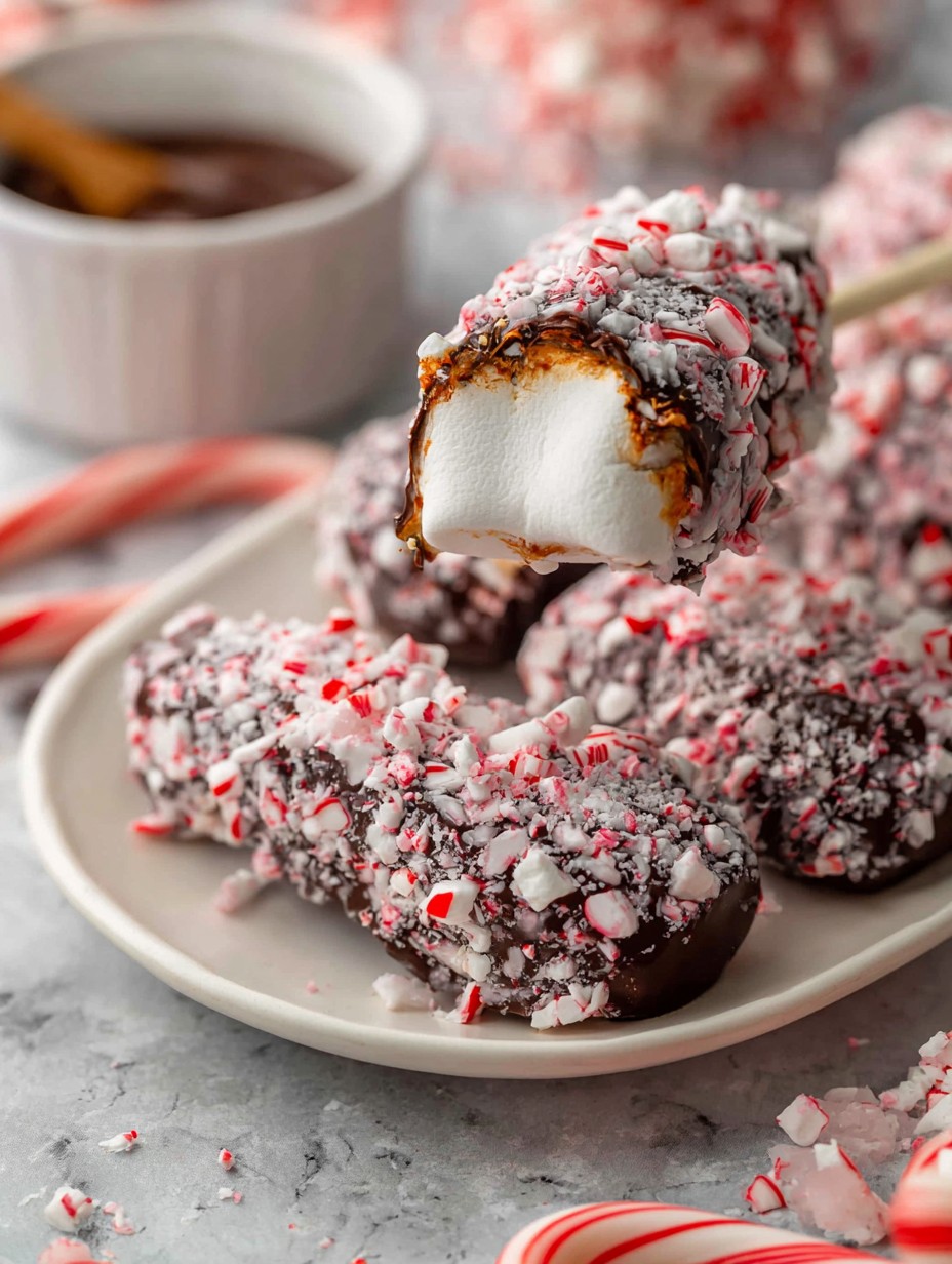 Peppermint Marshmallow Wands