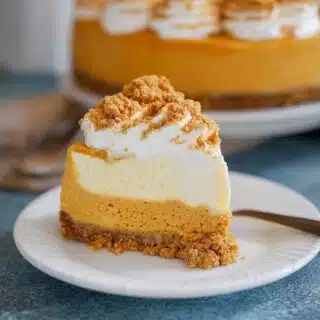 pumpkin biscoff cheesecake vegan option