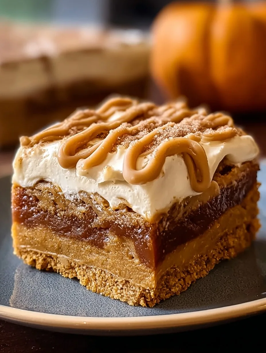 Pumpkin Spice Gooey Cake Brown Sugar Icing