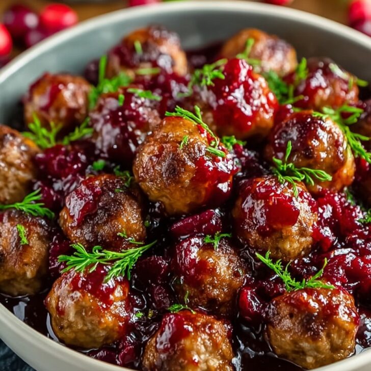 Quick Christmas Cranberry Meatballs for Festive Gatherings