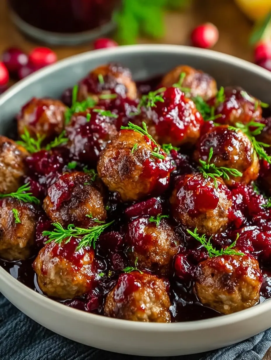 Quick Christmas Cranberry Meatballs for Festive Gatherings